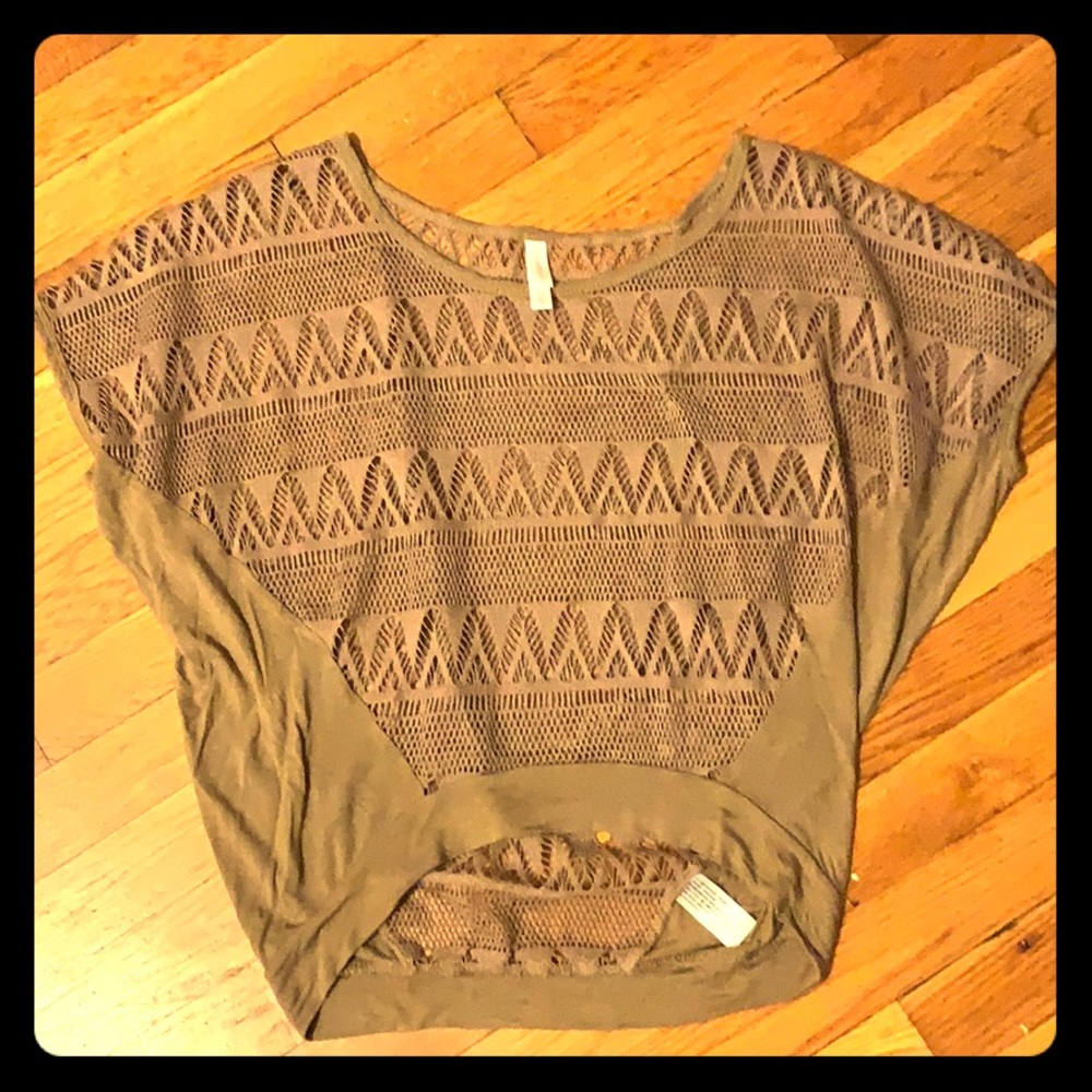 Super cute patterned shirt/cover-up!